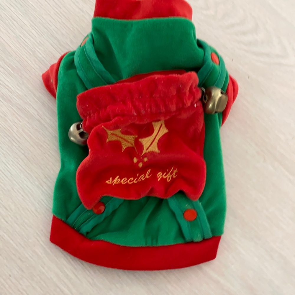 Christmas small dog outfit